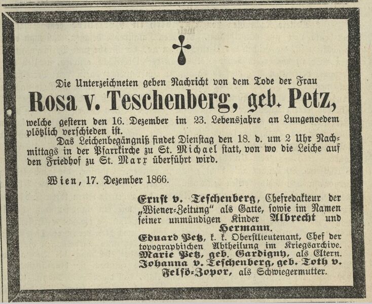 Datei:Rosa-v-Teschenberg-geb-Petz-verst-16-12-1866-Parte.JPG
