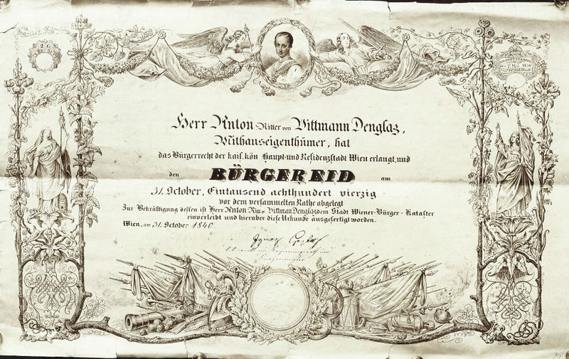 Datei:Anton-wittmann-buerger-eid-wien-31-10-1840.jpg