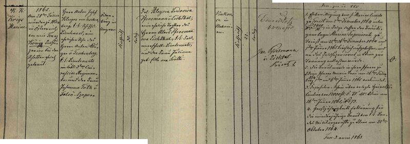 Datei:Anton-josef-kluger-v-teschenberg-aloiysia-pfersmann-v-eichthal-heirat-28-1-1865-wien-schotten-feldsuperioriat.jpg