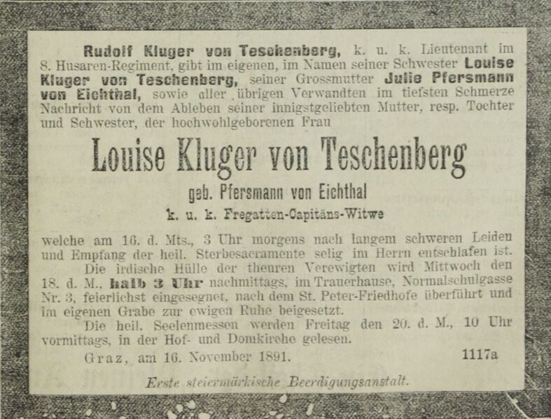 Datei:Louise-kluger-v-teschenberg-pfersmann-v-eichthal-verst-16-11-1891-graz.JPG